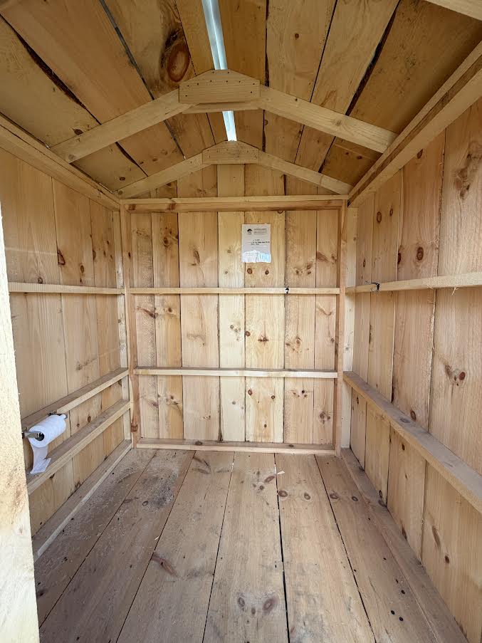 6' x 6' Amish-Built Rough Sawn Storage with Metal Roof & Clear Ridge Cap*