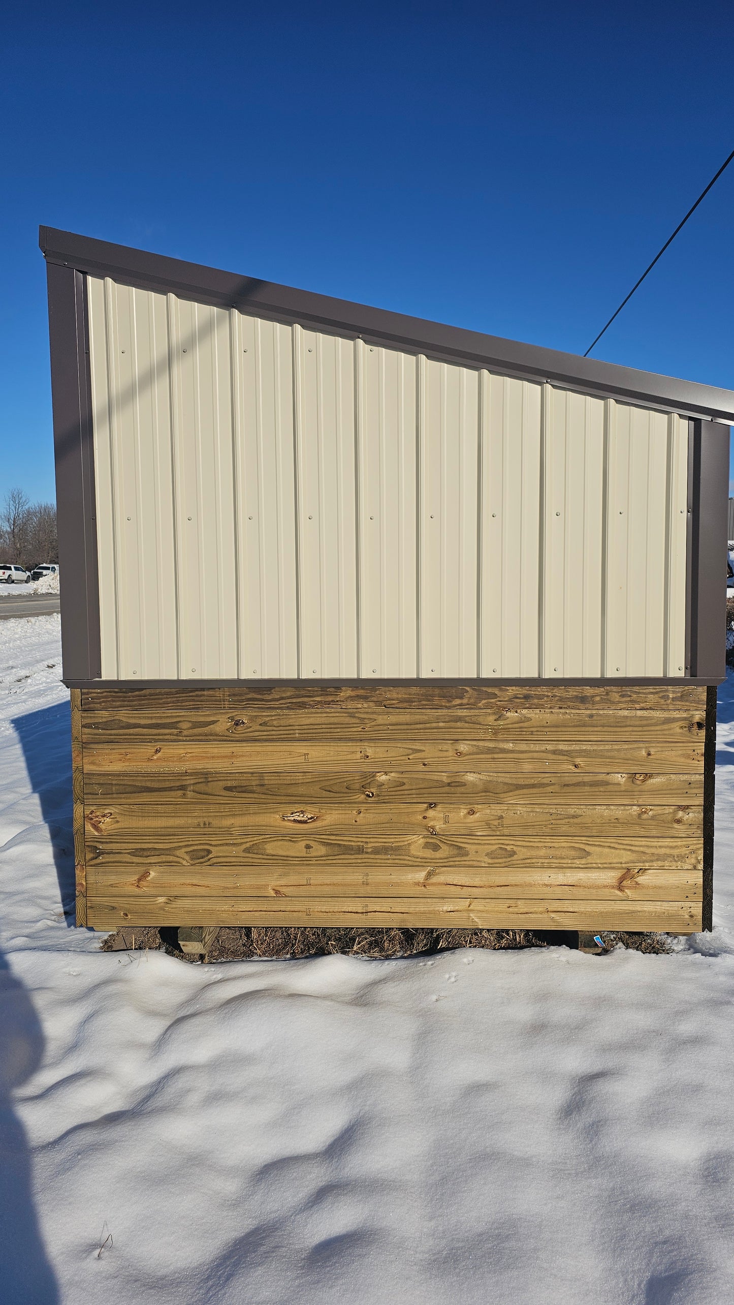 8×12 Animal Shelter – Wood & Steel Construction