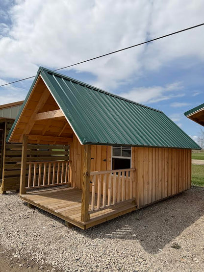 8'x16' Amish Made Rough Sawn Playhouse*