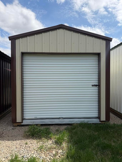 10'x12' Amish Made Steel Storage Building with 8' Roll up Door*