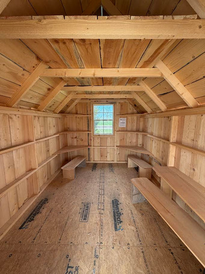 8'x16' Amish Made Rough Sawn Playhouse*