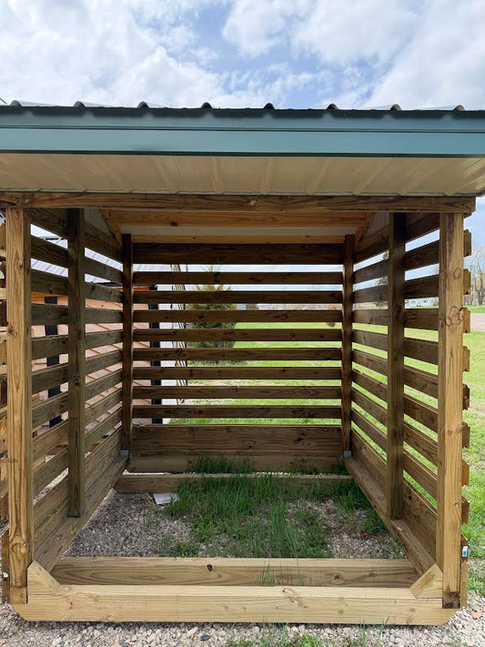 8'x8' Amish Made Firewood Shelter*