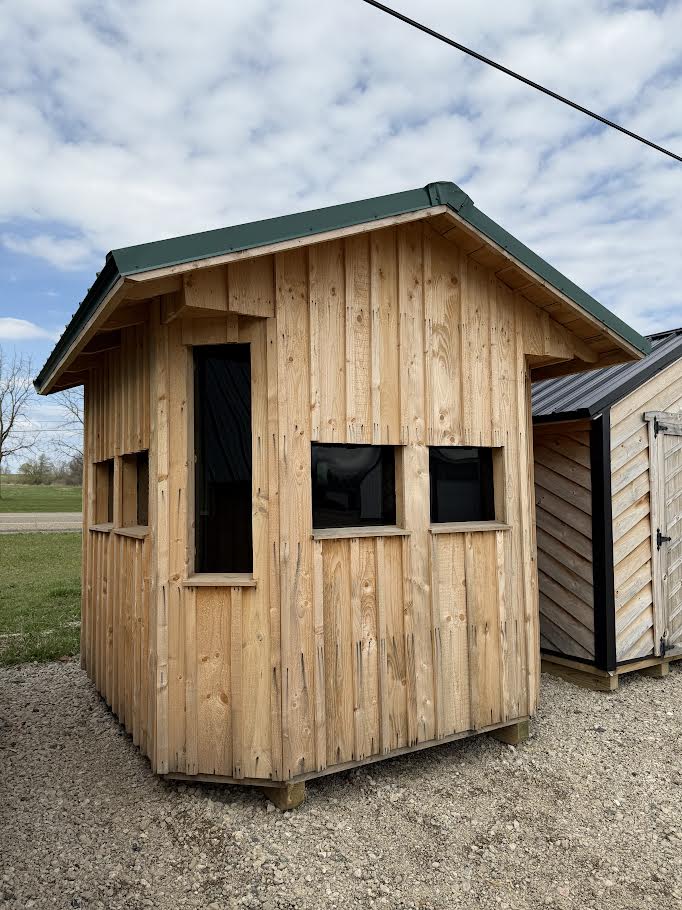 8x8 Premium Hunting Shed – Multi-Window Shooting Design*