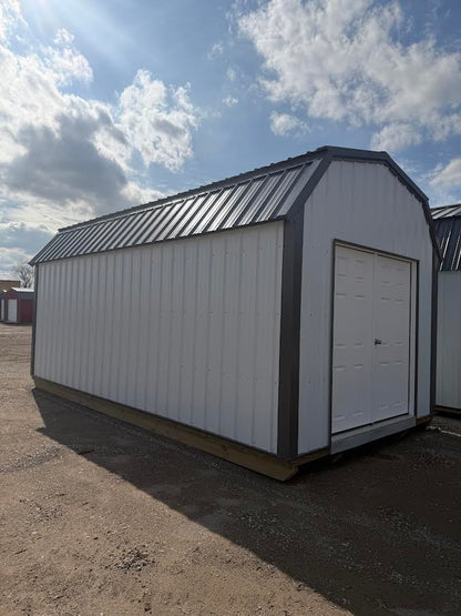 10' x 20' Amish-Built Steel Storage Building with Gambrel Roof & Rear Loft*