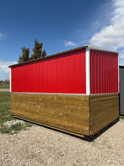 10' x 14' Animal Run-In Shelter with Two Stalls*