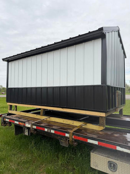 6' x 12' Amish-Built Chicken Coop with Metal Wainscoting, Nesting Boxes & Auto Chicken Door*