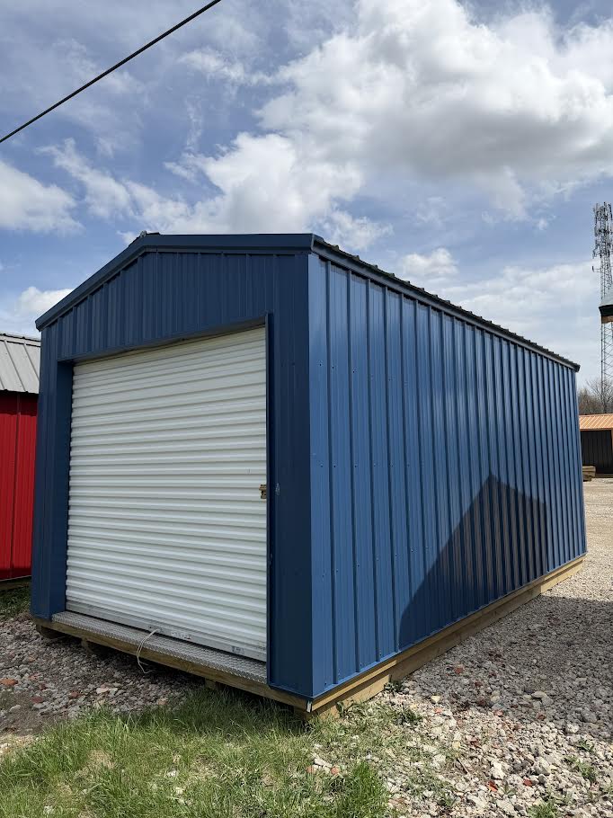 10'x20' Amish Made Steel Storage with 2-8' Roll up Doors*