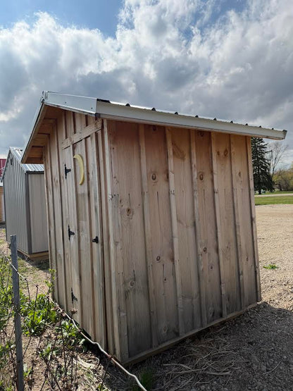 6' x 6' Amish-Built Rough Sawn Storage with Metal Roof & Clear Ridge Cap*