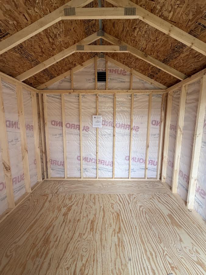 10' x 10' Amish-Built Rough Sawn Storage with Metal Roof (No Windows)*