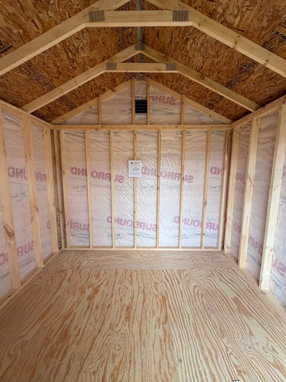 10' x 10' Amish-Built Rough Sawn Storage with Metal Roof (No Windows)*