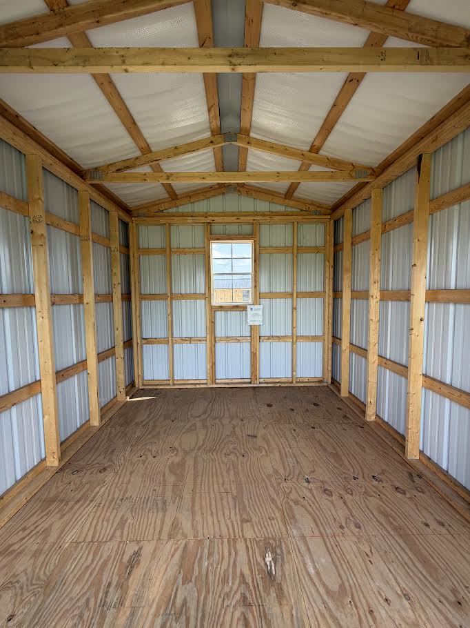 10'x12' Amish Made Steel Storage Building with 8' Roll up Door*