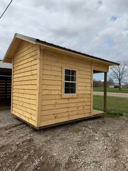 8'x12' Amish Made Structure Includes 4' Timber Framed Porch*