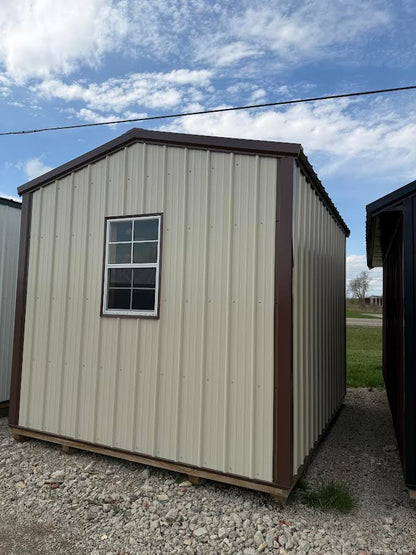 10'x12' Amish Made Steel Storage Building with 8' Roll up Door*