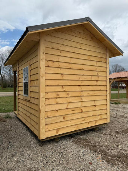 8'x12' Amish Made Structure Includes 4' Timber Framed Porch*