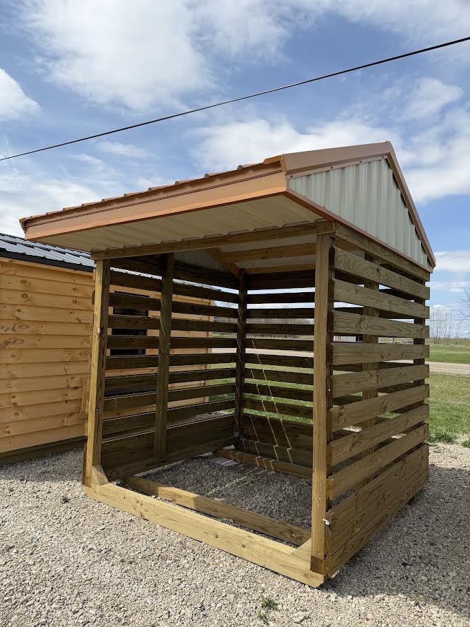 8'x8' Amish Made Firewood Shelter*