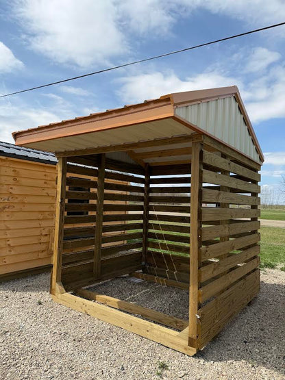 8'x8' Amish Made Firewood Shelter*