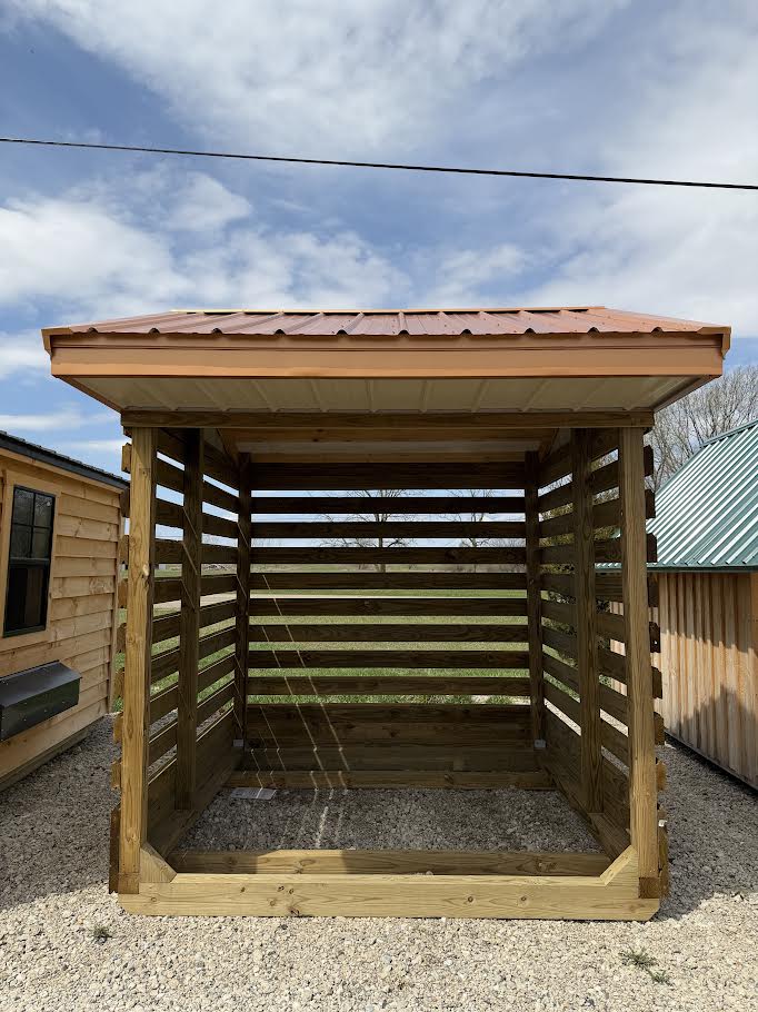 8'x8' Amish Made Firewood Shelter*