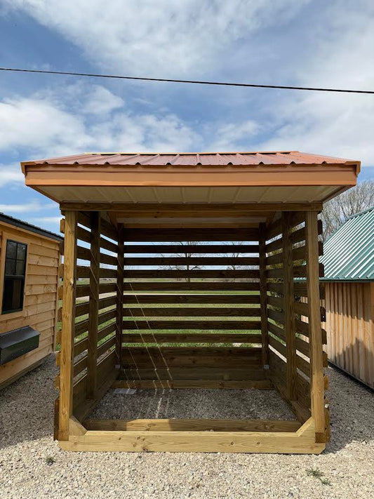 8'x8' Amish Made Firewood Shelter*