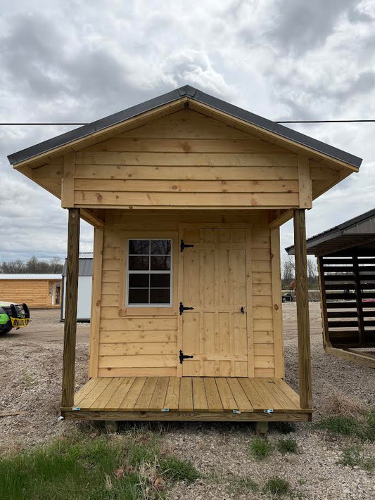8'x12' Amish Made Structure Includes 4' Timber Framed Porch*