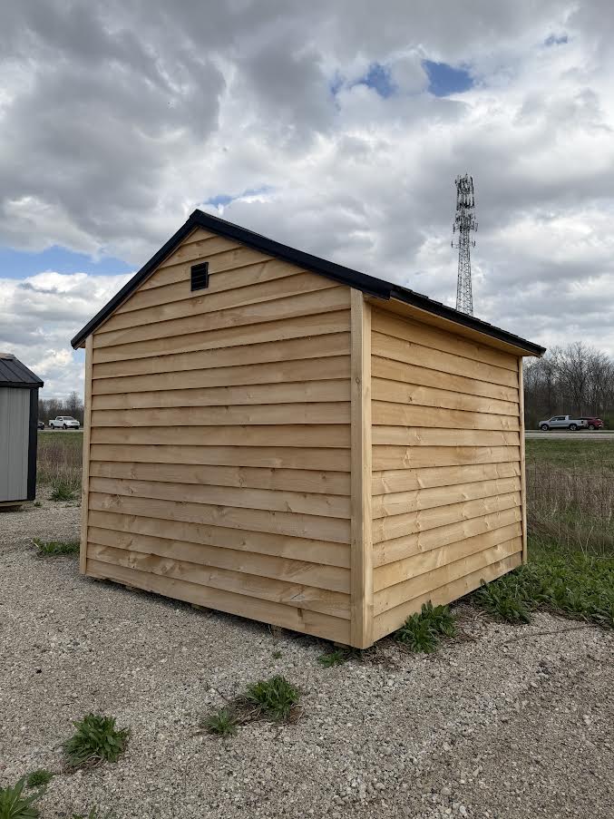 10' x 10' Amish-Built Rough Sawn Storage with Metal Roof (No Windows)*