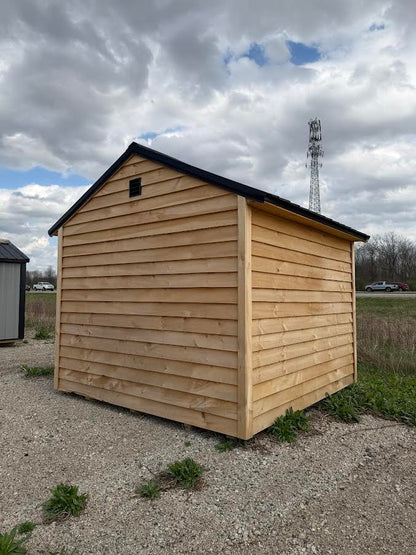 10' x 10' Amish-Built Rough Sawn Storage with Metal Roof (No Windows)*