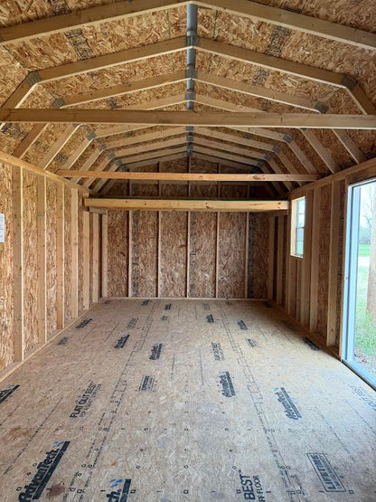12'×26' Steel Building – Cambridge Style with Loft*