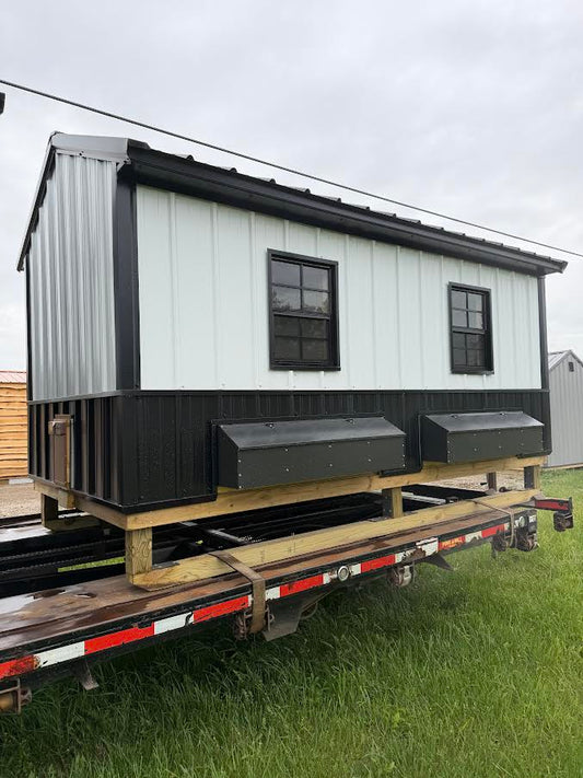 6' x 12' Amish-Built Chicken Coop with Metal Wainscoting, Nesting Boxes & Auto Chicken Door*