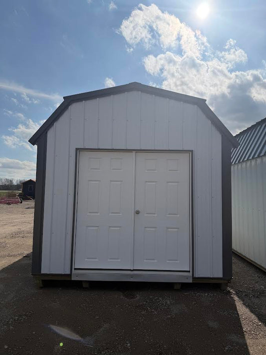 10' x 20' Amish-Built Steel Storage Building with Gambrel Roof & Rear Loft*