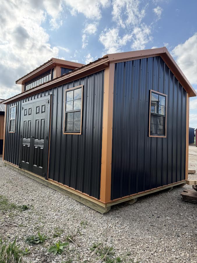 10' x 20' Amish-Built Steel Victorian Structure with Black & Bronze Finish*