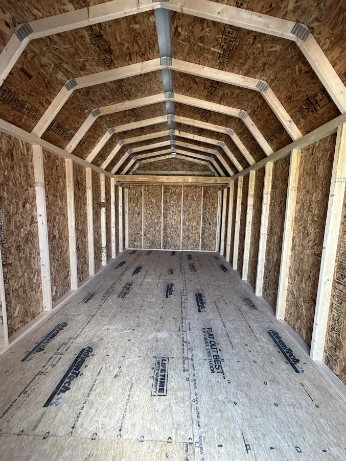 10' x 20' Amish-Built Steel Storage Building with Gambrel Roof & Rear Loft*