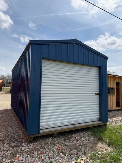 10'x20' Amish Made Steel Storage with 2-8' Roll up Doors*