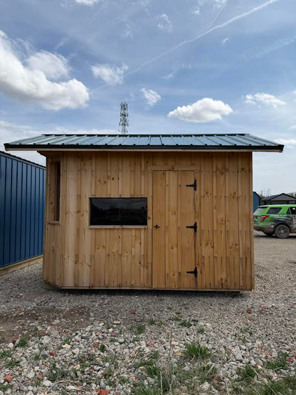 8'x12' 1/2 Octagon 1/2 Amish Made Square Deer Blind with Bunk Beds*
