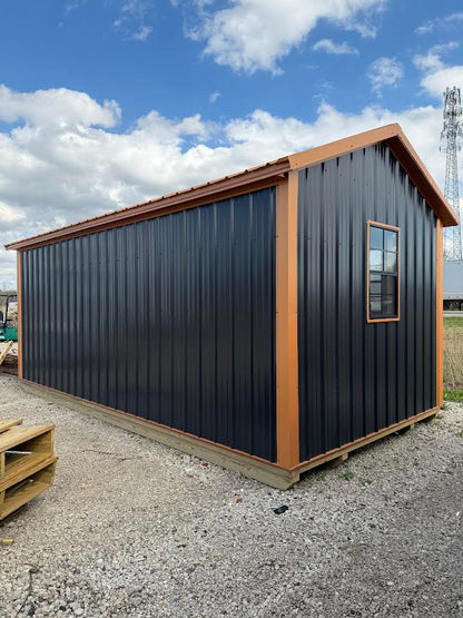 10' x 20' Amish-Built Steel Victorian Structure with Black & Bronze Finish*