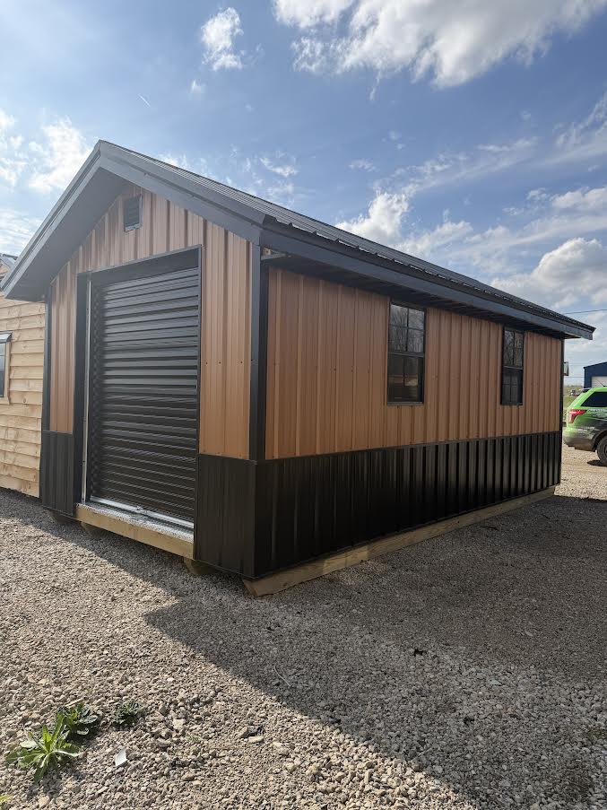 10' x 20' Amish-Built Victorian Style Structure with Black & Bronze Steel Finish*