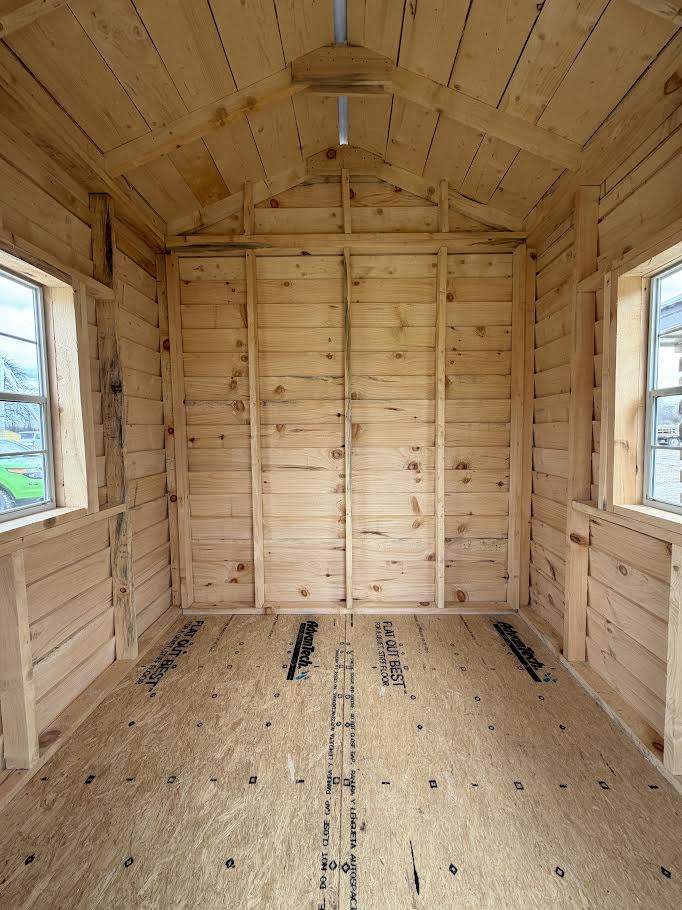 8'x12' Amish Made Structure Includes 4' Timber Framed Porch*