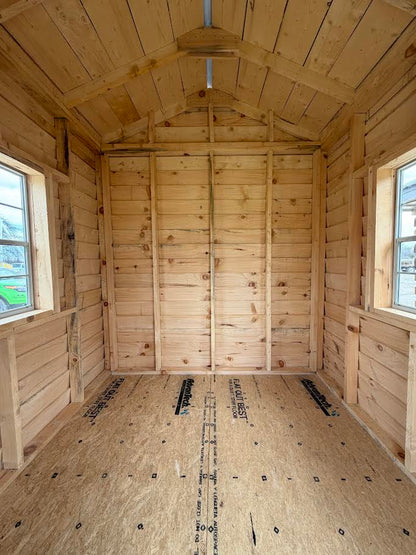 8'x12' Amish Made Structure Includes 4' Timber Framed Porch*