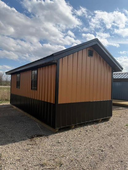 10' x 20' Amish-Built Victorian Style Structure with Black & Bronze Steel Finish*