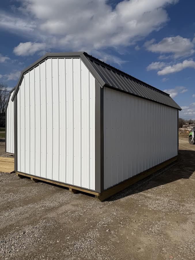 10' x 20' Amish-Built Steel Storage Building with Gambrel Roof & Rear Loft*