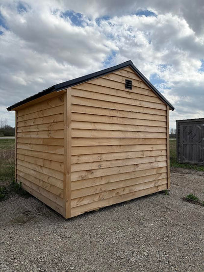 10' x 10' Amish-Built Rough Sawn Storage with Metal Roof (No Windows)*