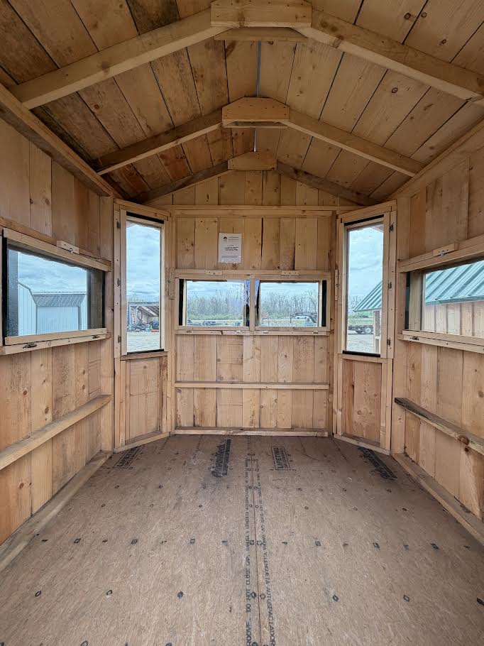 8x8 Premium Hunting Shed – Multi-Window Shooting Design*