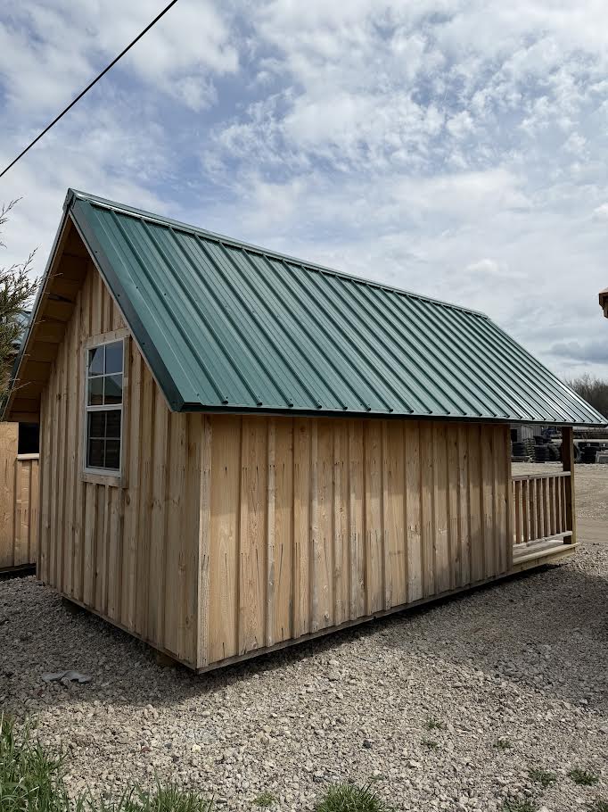 8'x16' Amish Made Rough Sawn Playhouse*