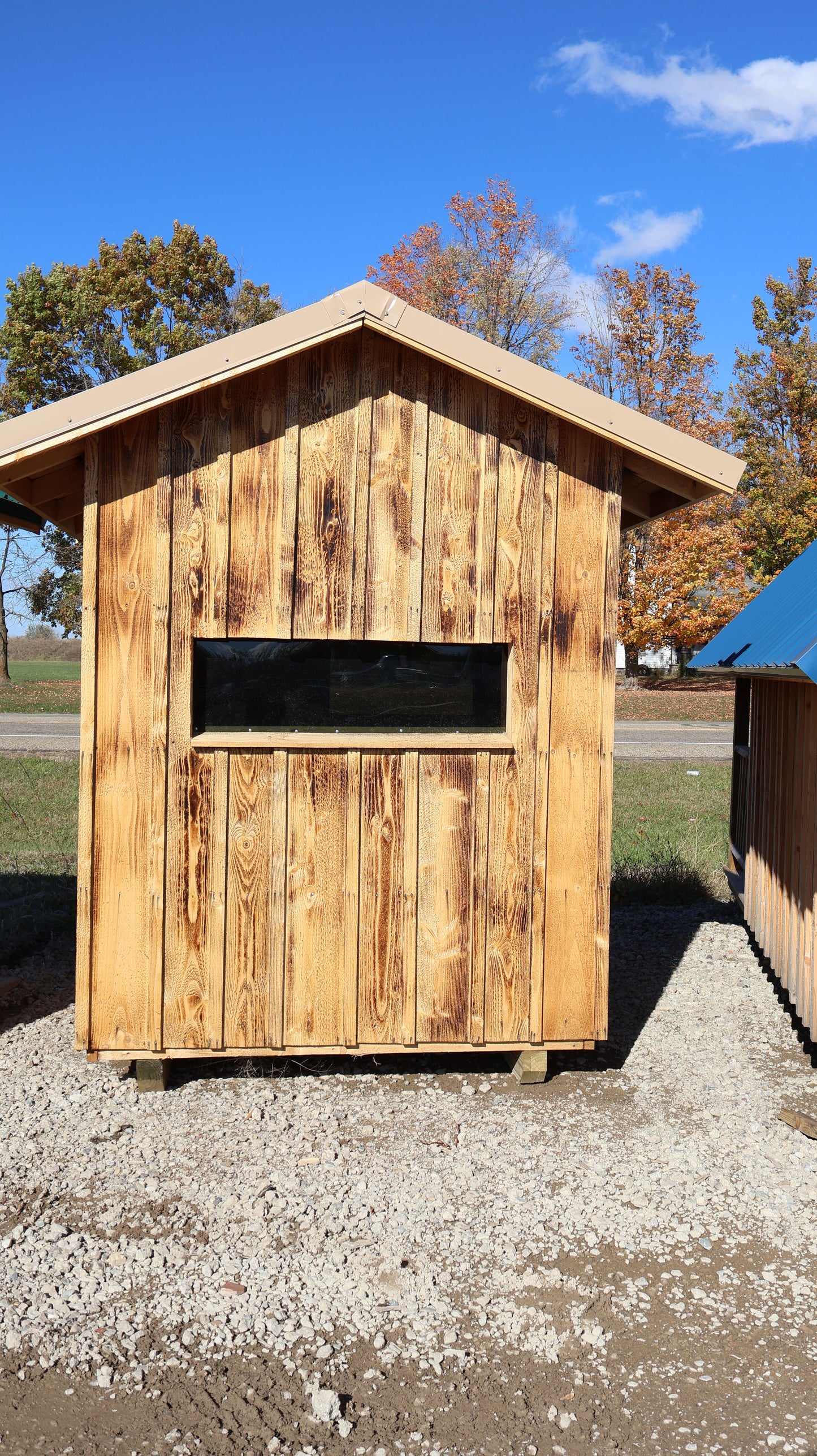 6'x6' Square Rough Sawn Deer Blind (Charred Finish)*