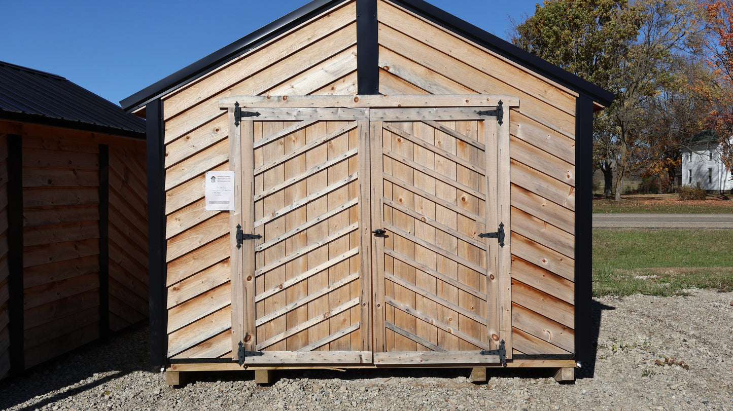 10×12 RS Shed – Black Roof