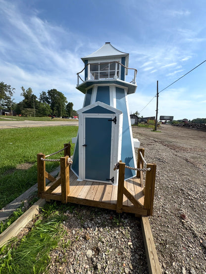 5' x '5 Octagon Lighthouse with Planter Boxes