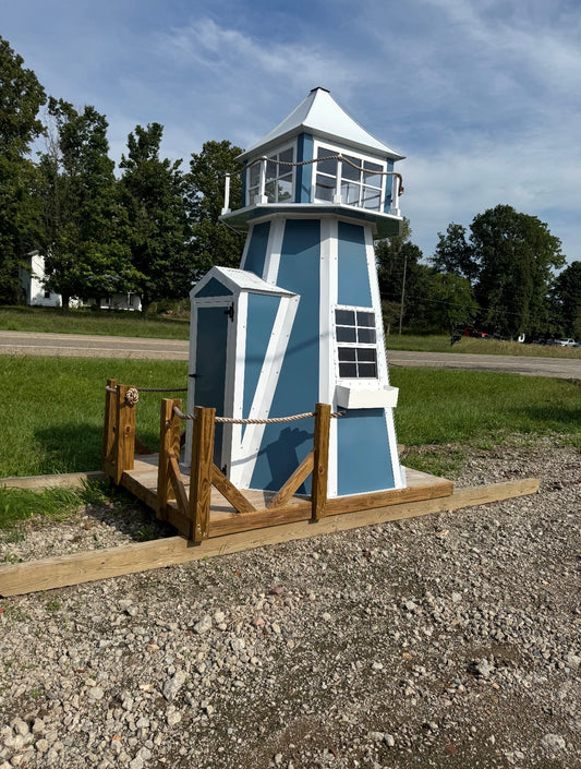 5' x '5 Octagon Lighthouse with Planter Boxes