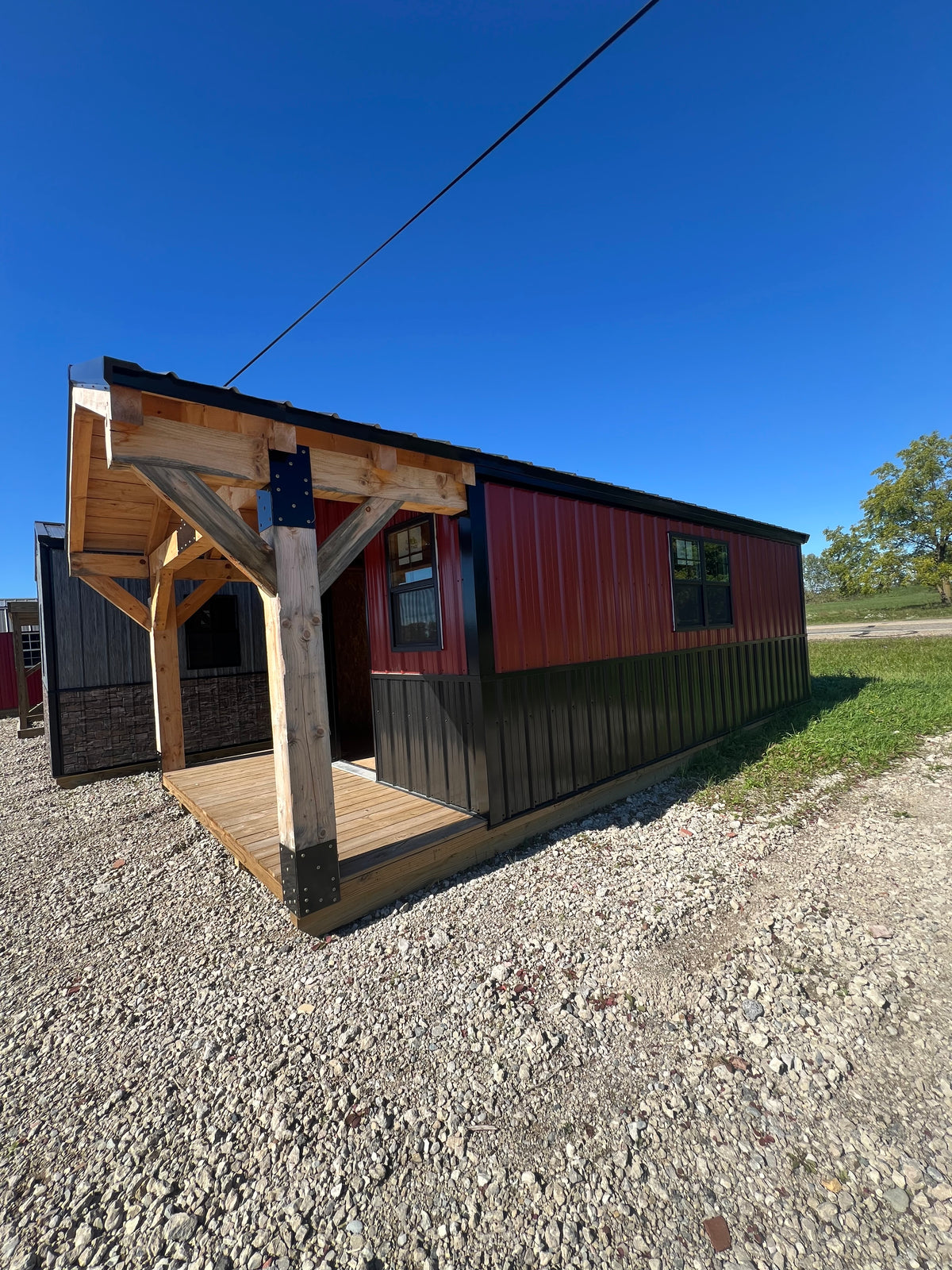 12'x20' Metal Structure with 8' Porch