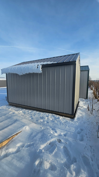 10×14 Steel Shed Double Entry  Doors