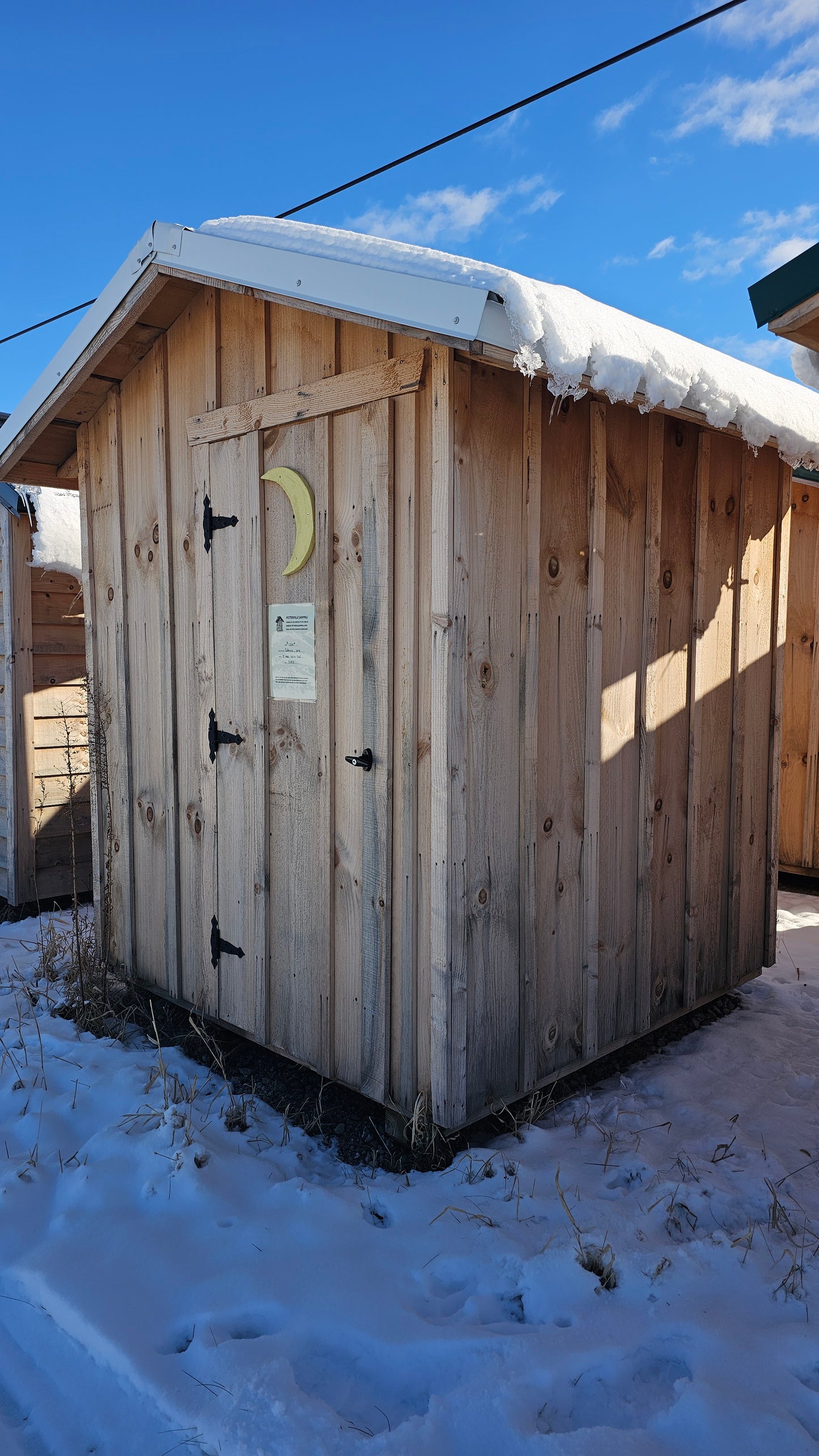 6×6 Outhouse – 2-Seater – White Roof – SKU 0008