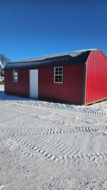 12×26 Steel Building – Cambridge Style with Loft