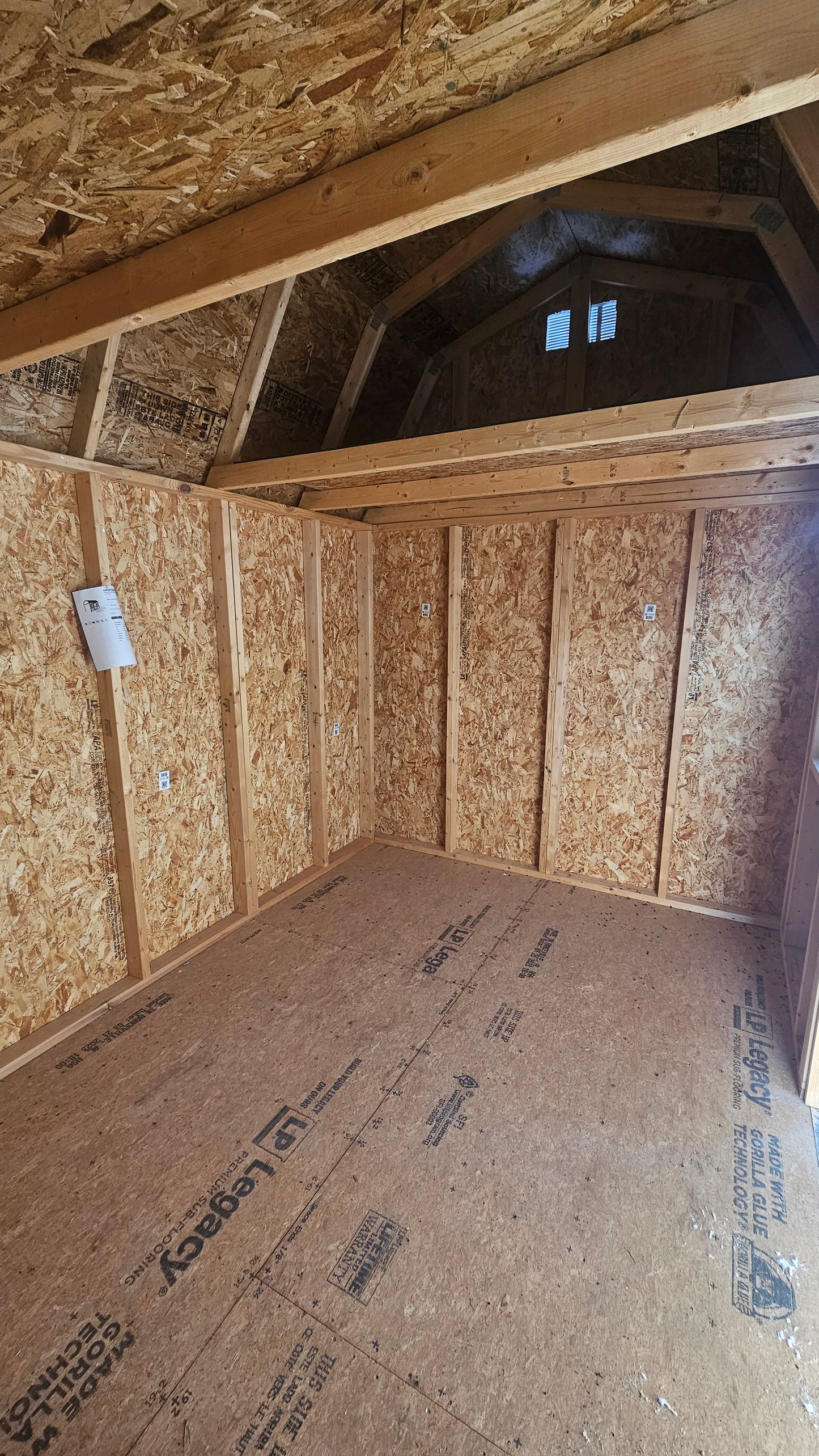 Lofted Garden Shed 8x12